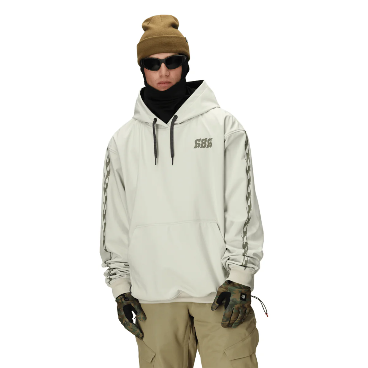 686 Men's Waterproof Team Hoody 2026 Limestone