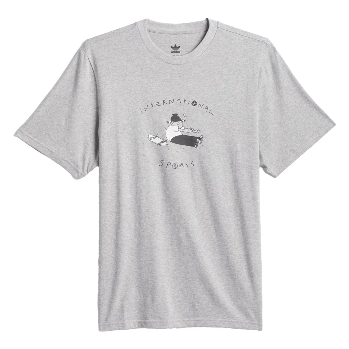 Adidas HJ Stretch T-Shirt Medium Grey Heather