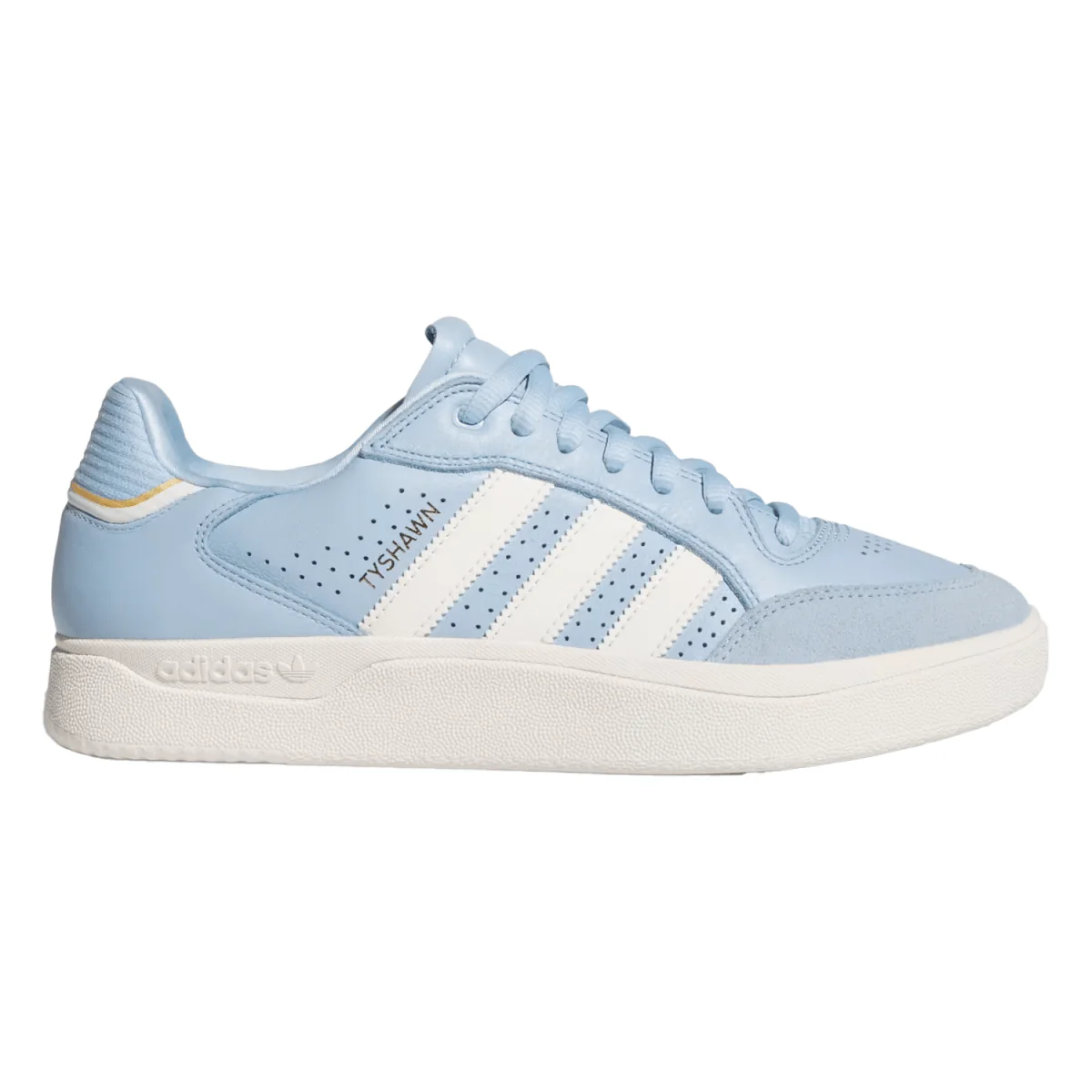 Adidas Men's Tyshawn Low Shoe Clear Sky/Chalk White/Gold Metallic