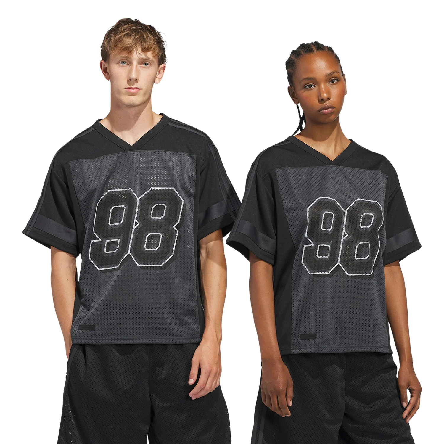 Adidas Tyshawn Jersey Black / Iron Metallic / Carbon