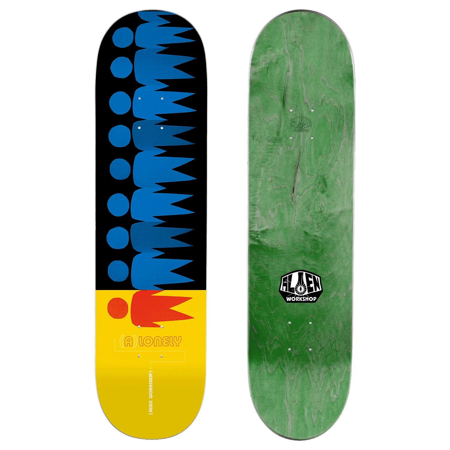 Alien Workshop Alonely Skate Deck Yellow 8.125"