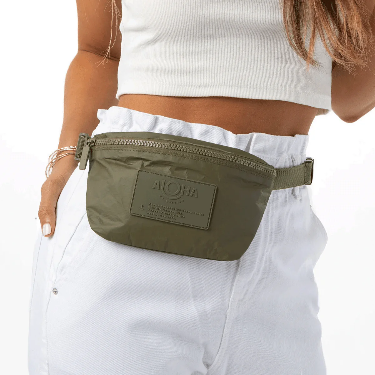 Aloha Monochrome Mini Hip Pack Olive - Image 2