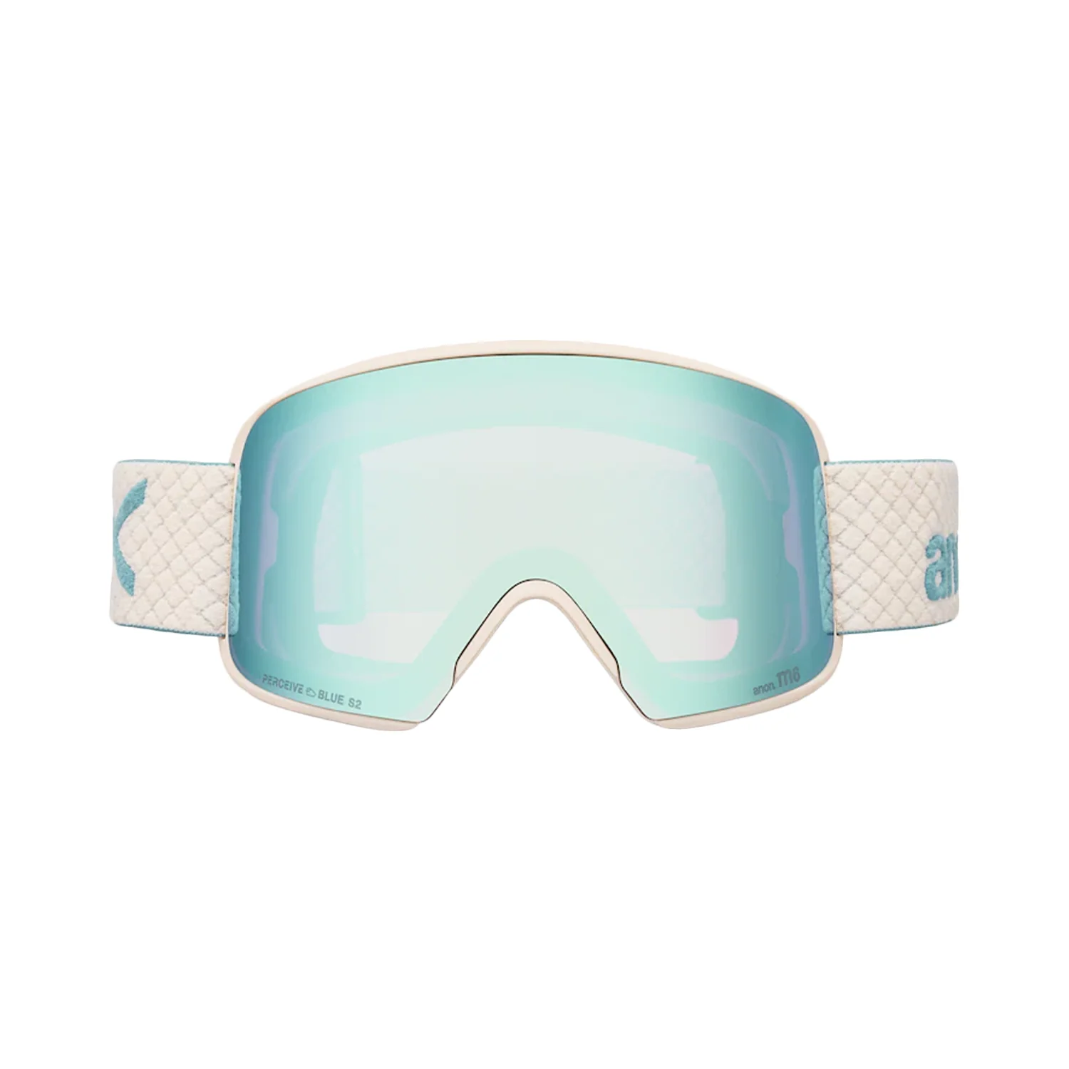 Anon M6 Low Bridge Fit Goggles Oat/Perceive Variable Blue + Perceive Cloudy Pink