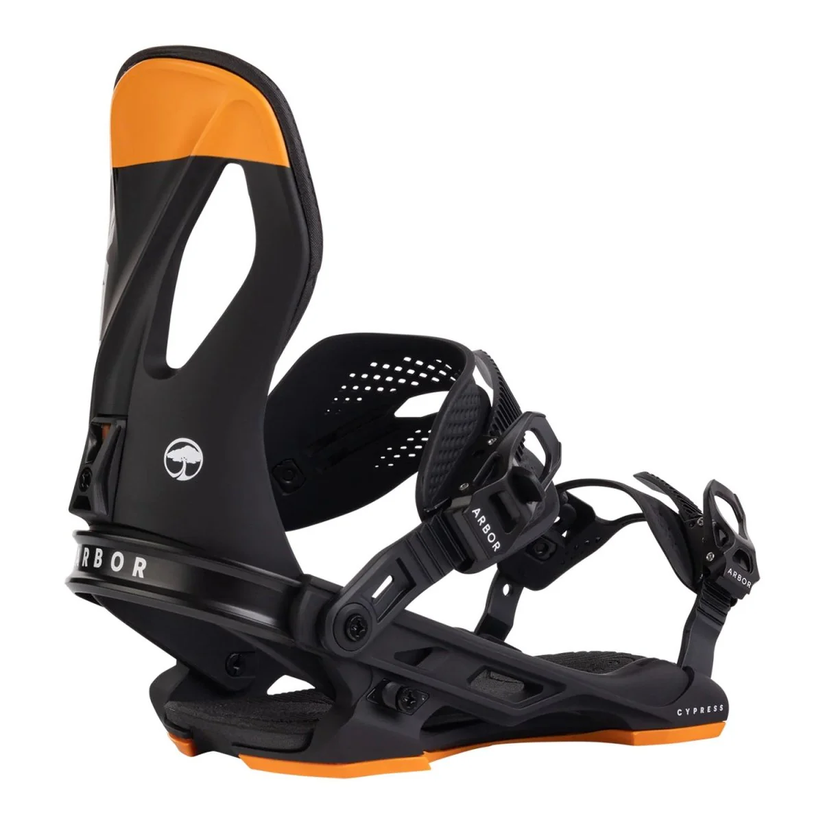 Arbor Men's Cypress Snowboard Bindings 2025 Black/Orange