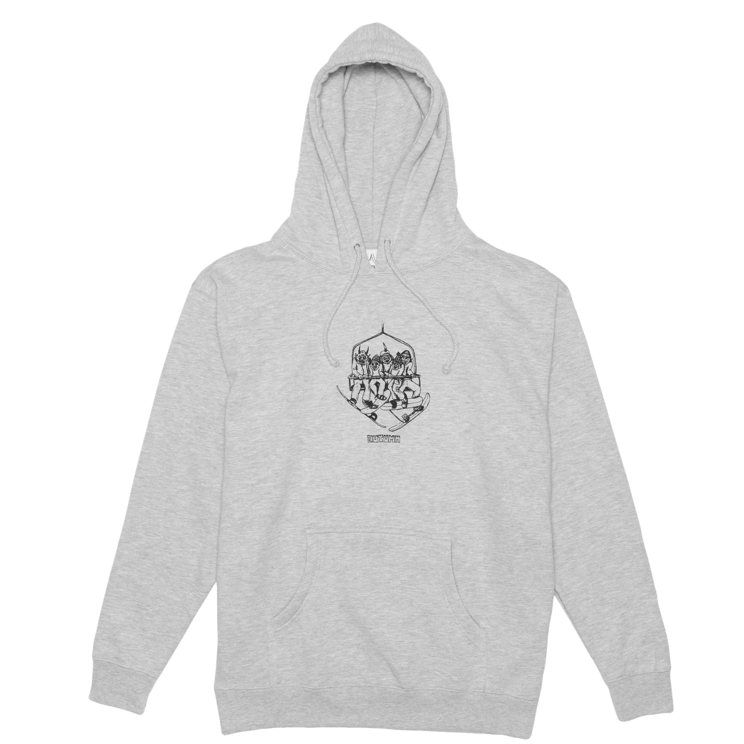 Autumn Chairlift Pullover Sweater Grey Heather