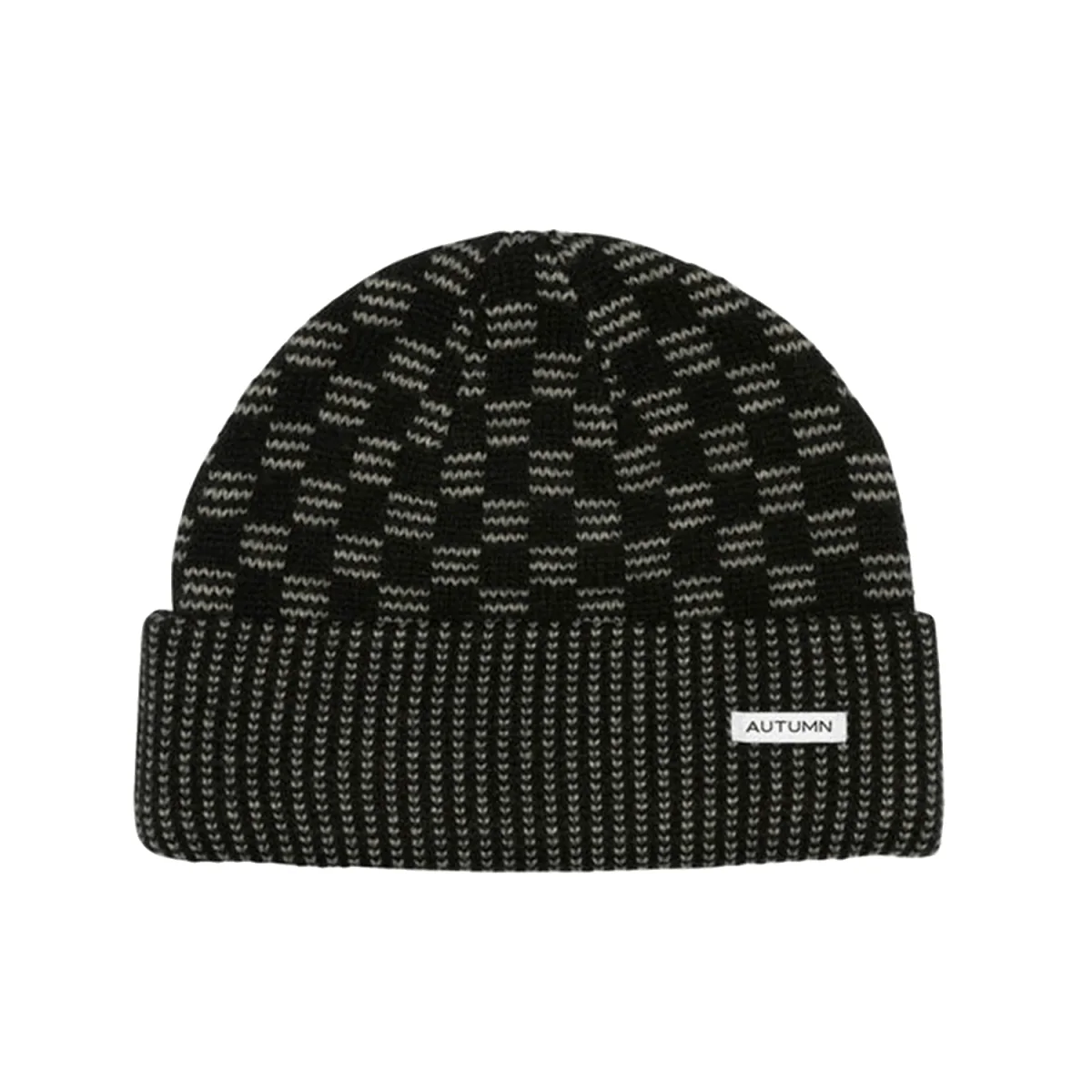 Autumn Squared Beanie Black