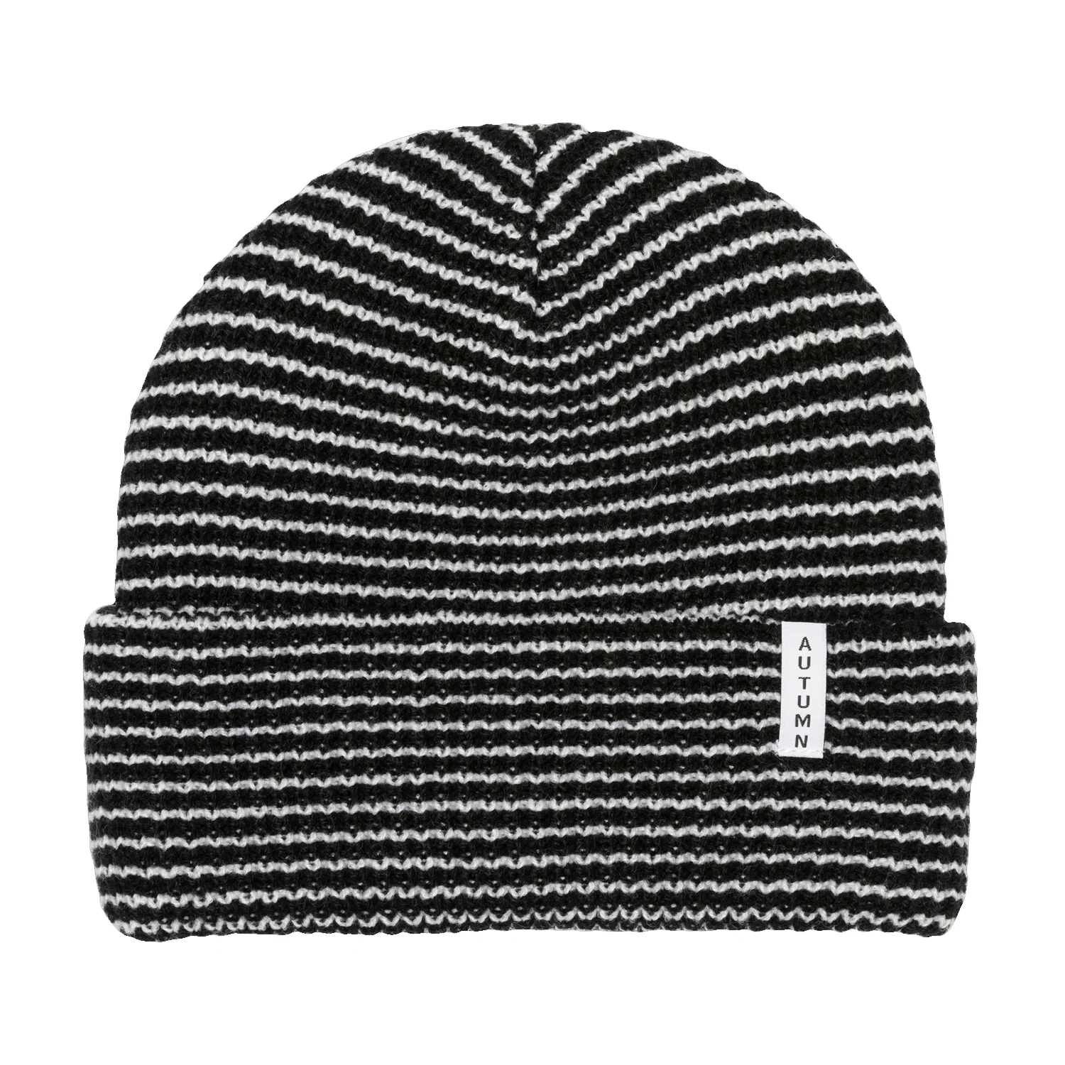 Autumn Stripe Beanie Black