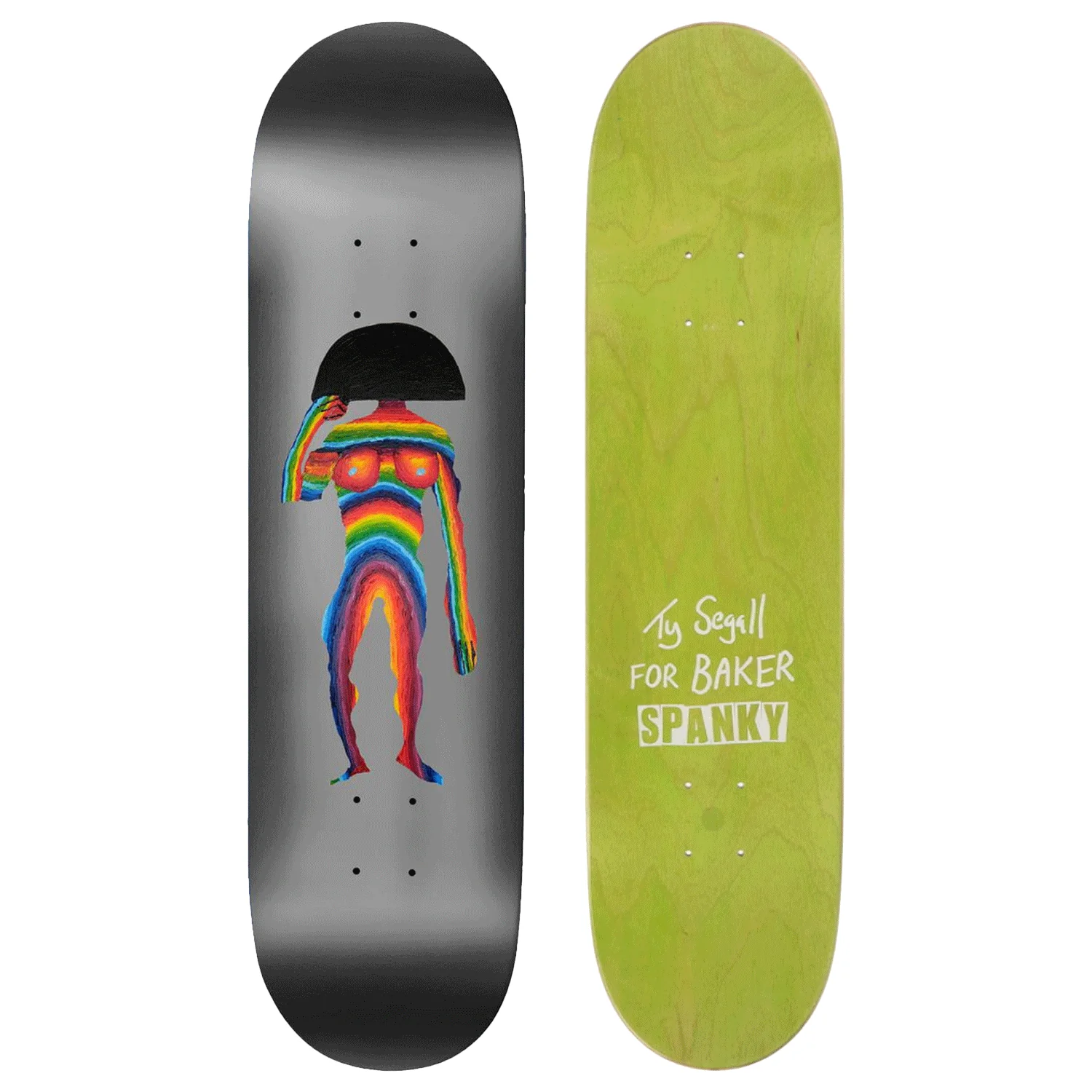 Baker Spanky Ty Segall Skate Deck 8.0" (Moderately Warped)
