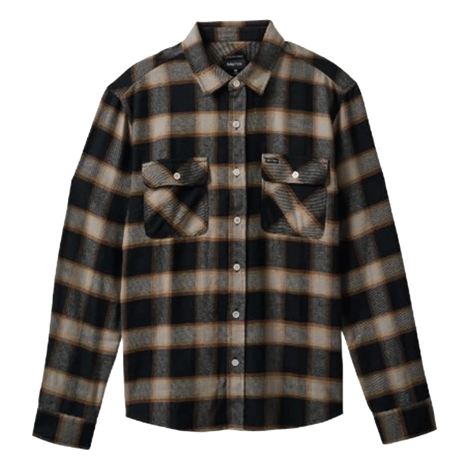 Brixton Men's 20th Anniversary Bowery Flannel Shirt Black/Cream
