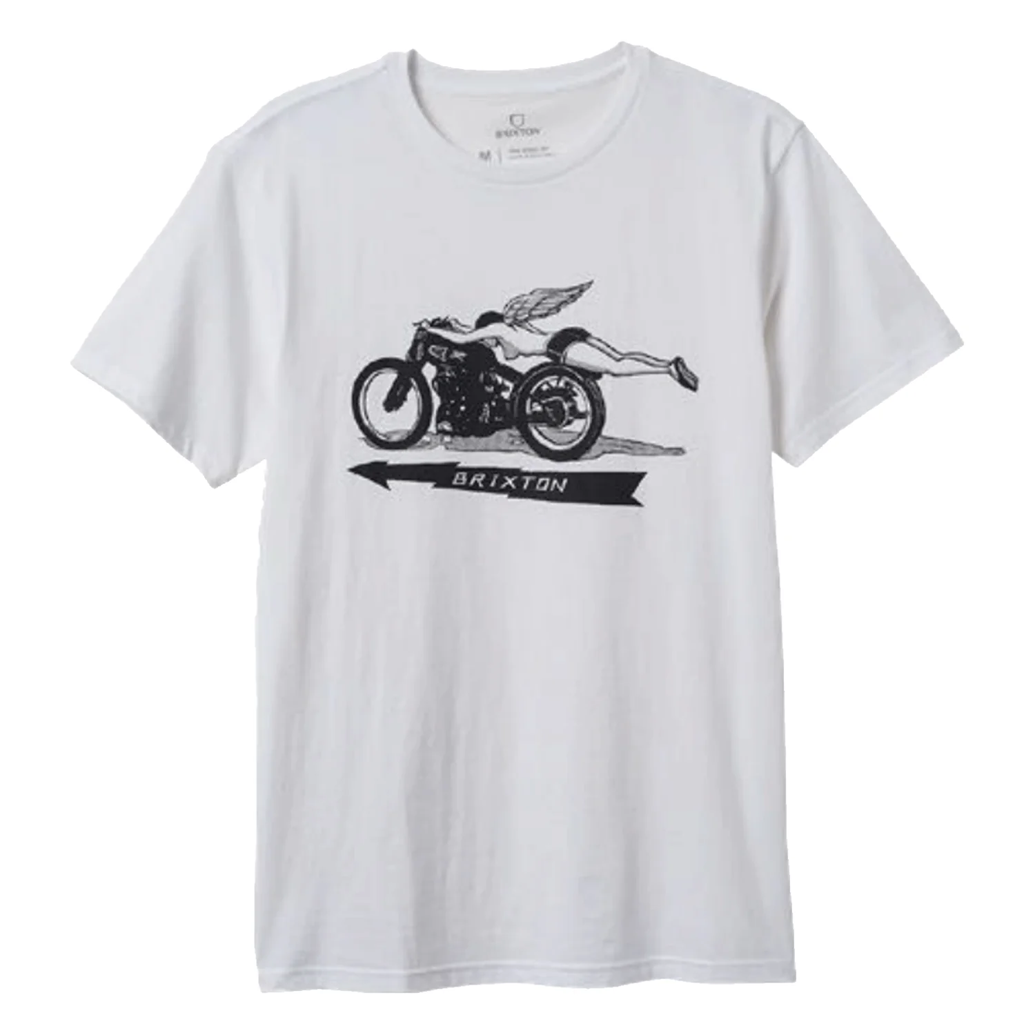 Brixton Men's 20th Anniversary Flyer S/S T Shirt White