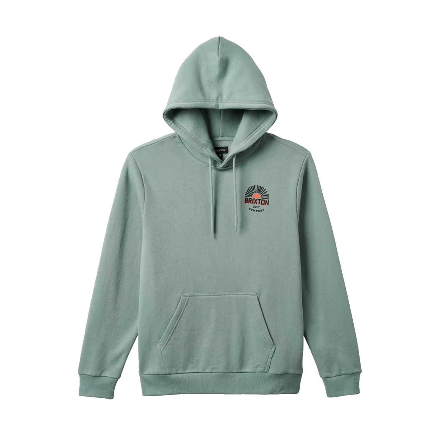 Brixton Men's Rising Sun Hoodie Chinois Green
