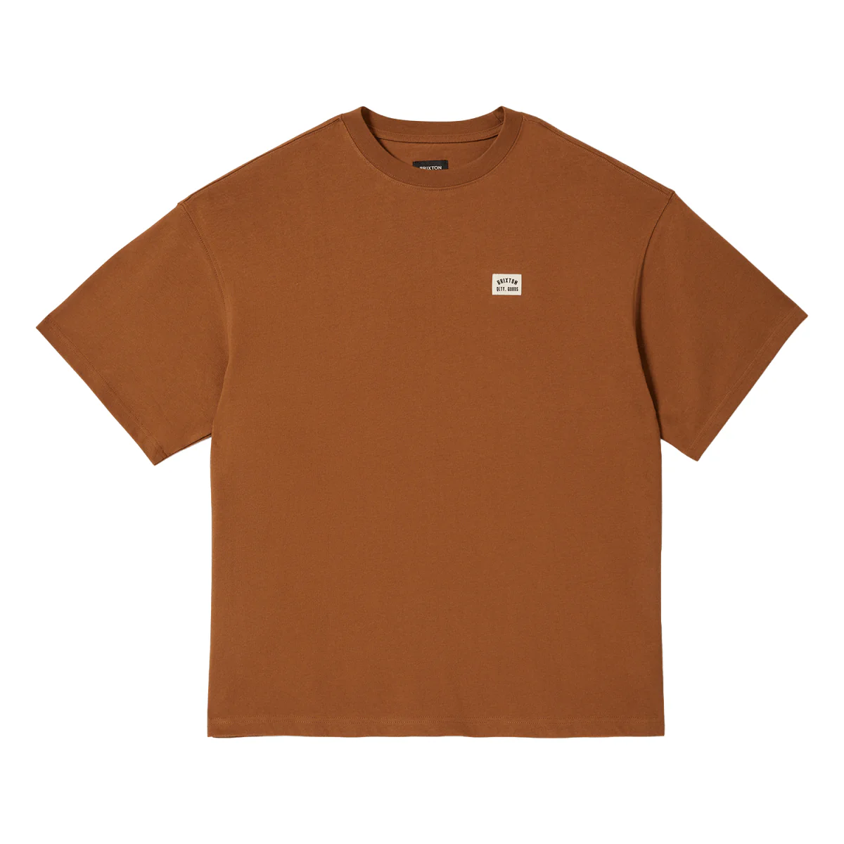 Brixton Men's Woodburn Relaxed T-Shirt Deep Emerald Classic Wash