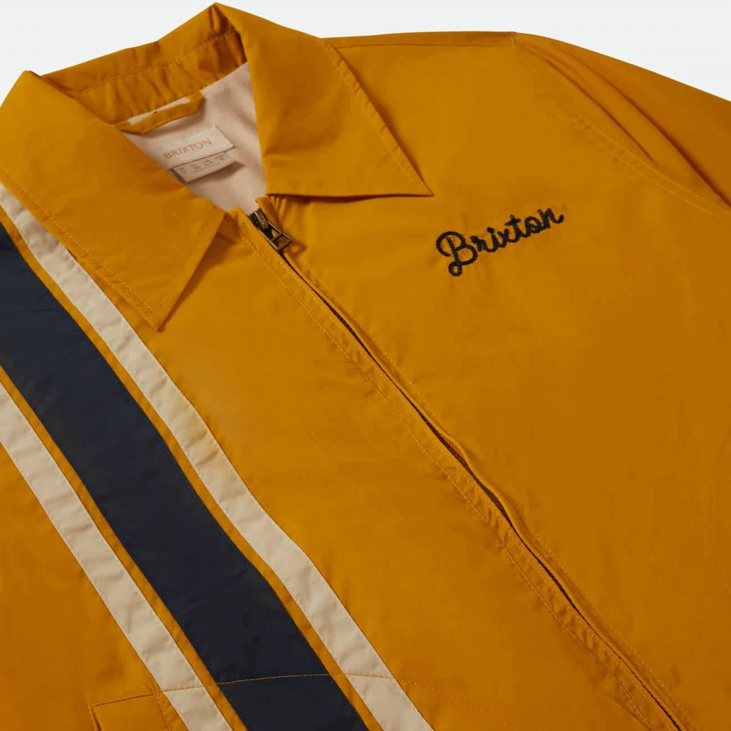 Brixton x Goodyear Women's Mechanics Jacket Nugget Gold - Image 3