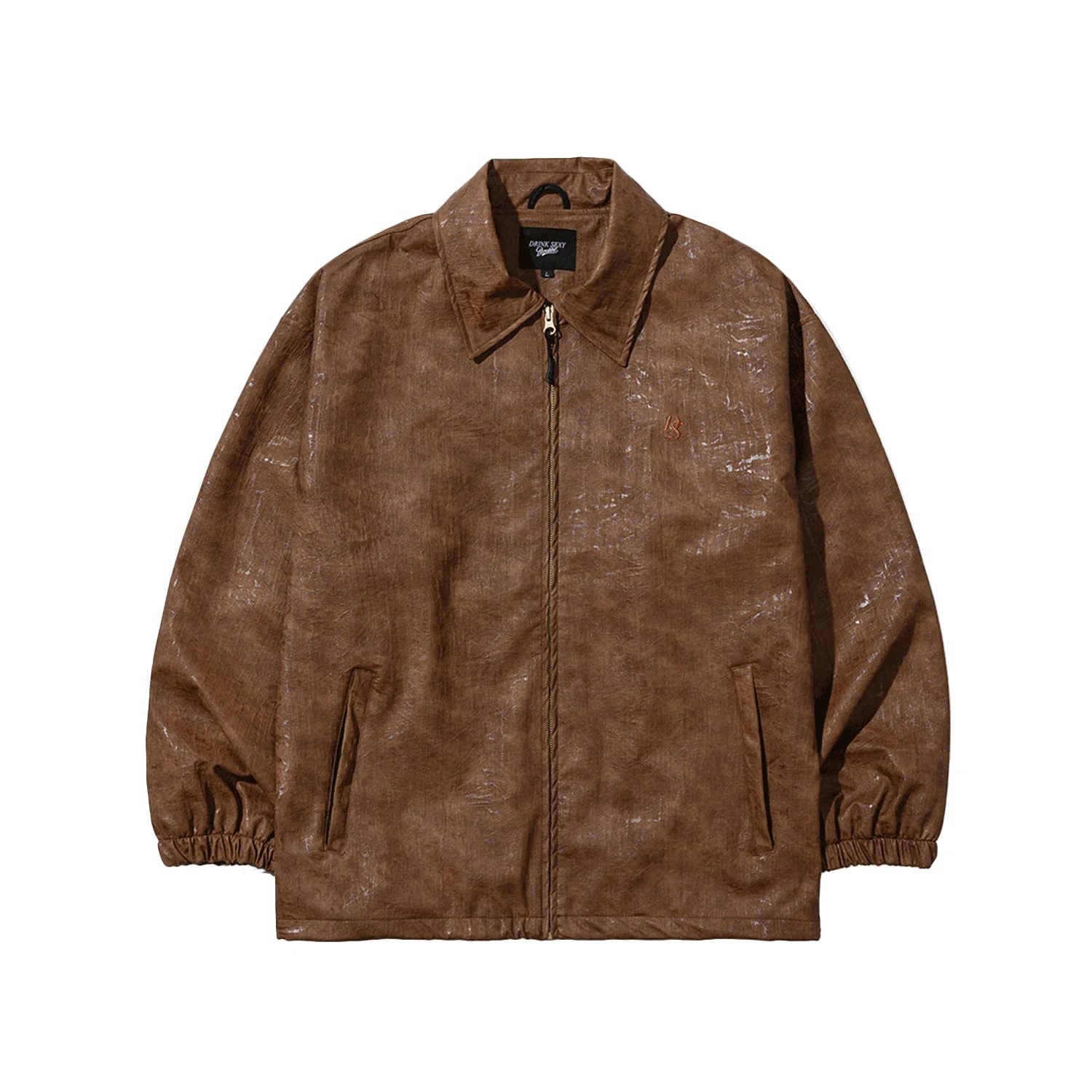 Bsrabbit DSXBS Logo Leather Jacket Brown