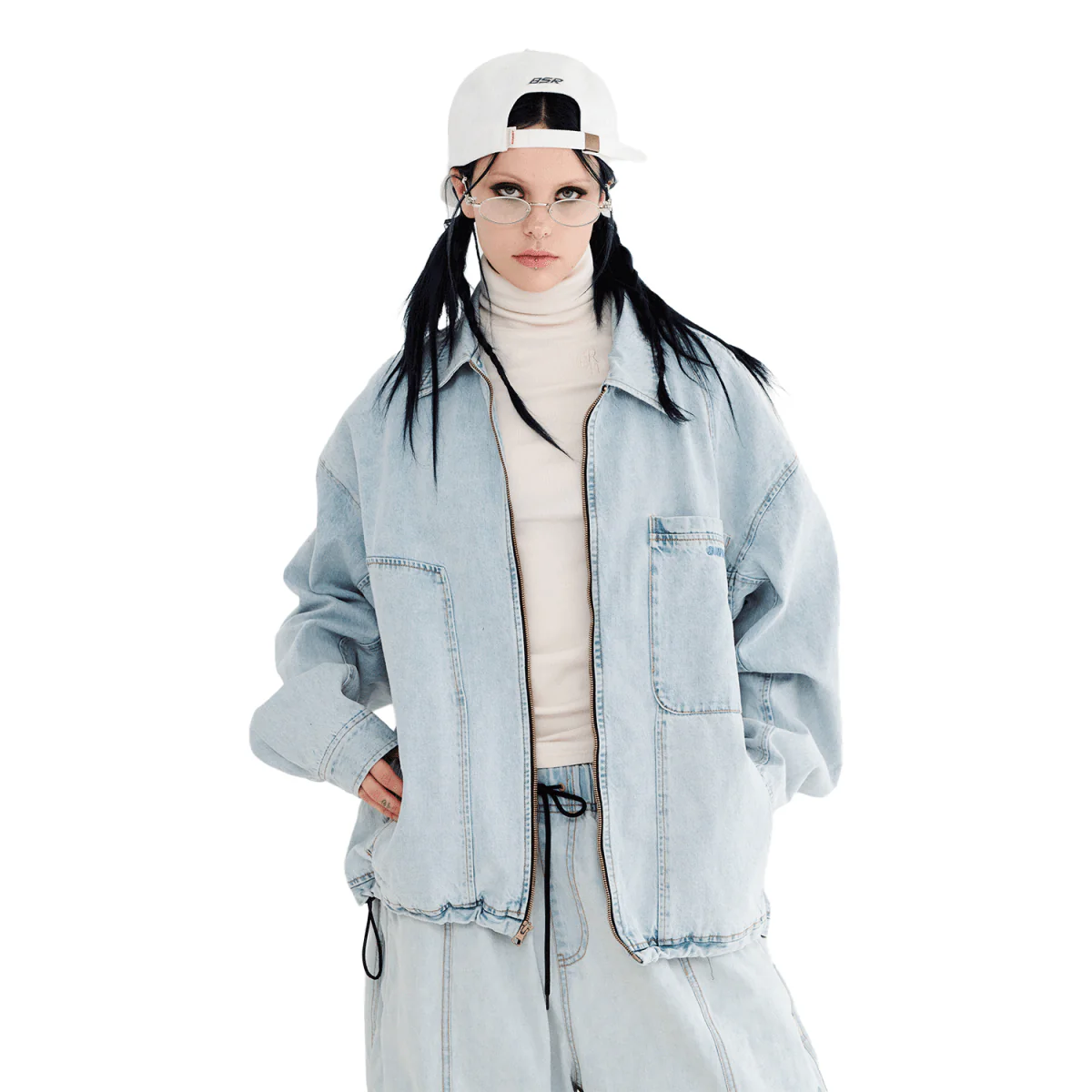 Bsrabbit DSXBS Wax Real Denim Collar Jacket 2025 Light Blue