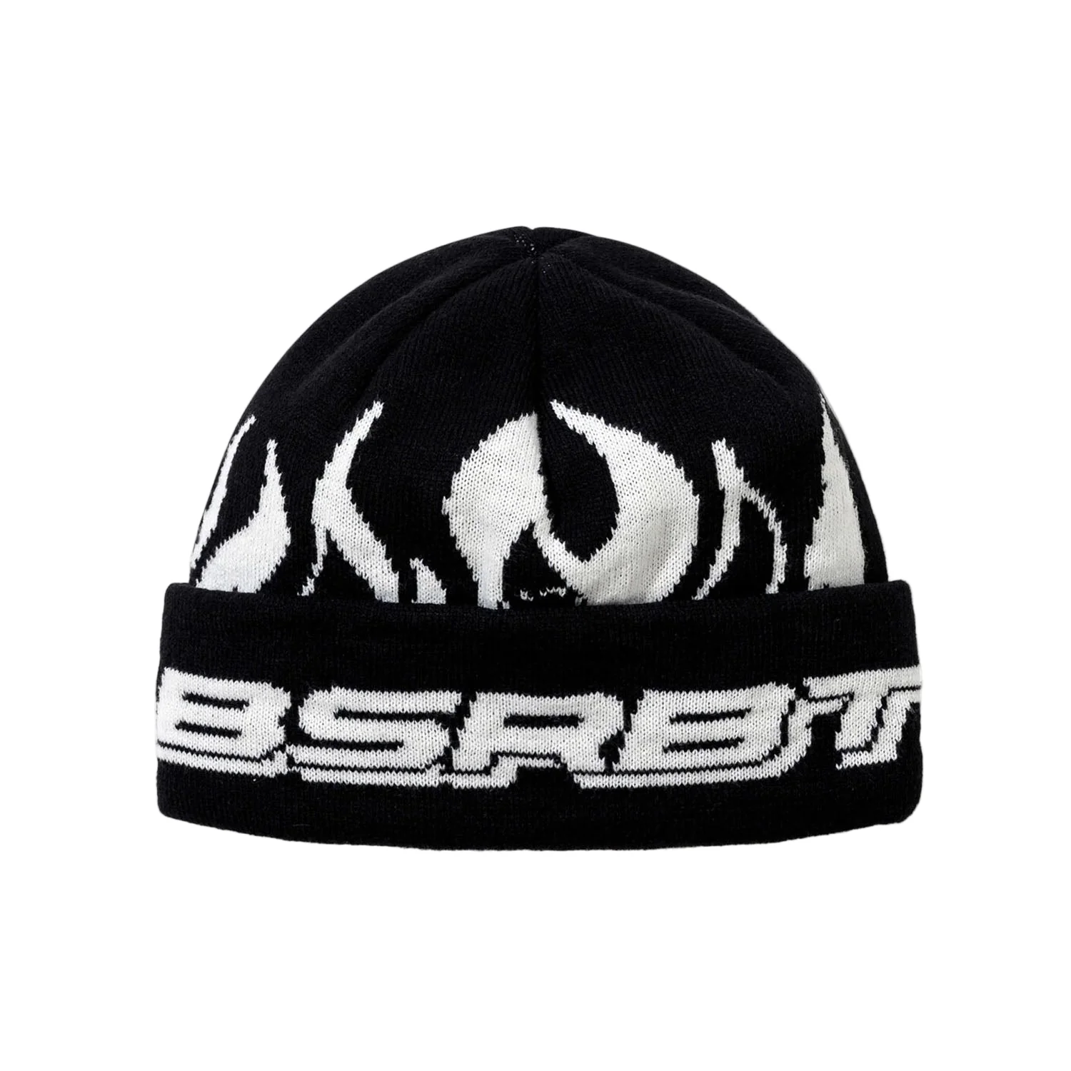 Bsrabbit Flame Double Sided Artwork Beanie Black