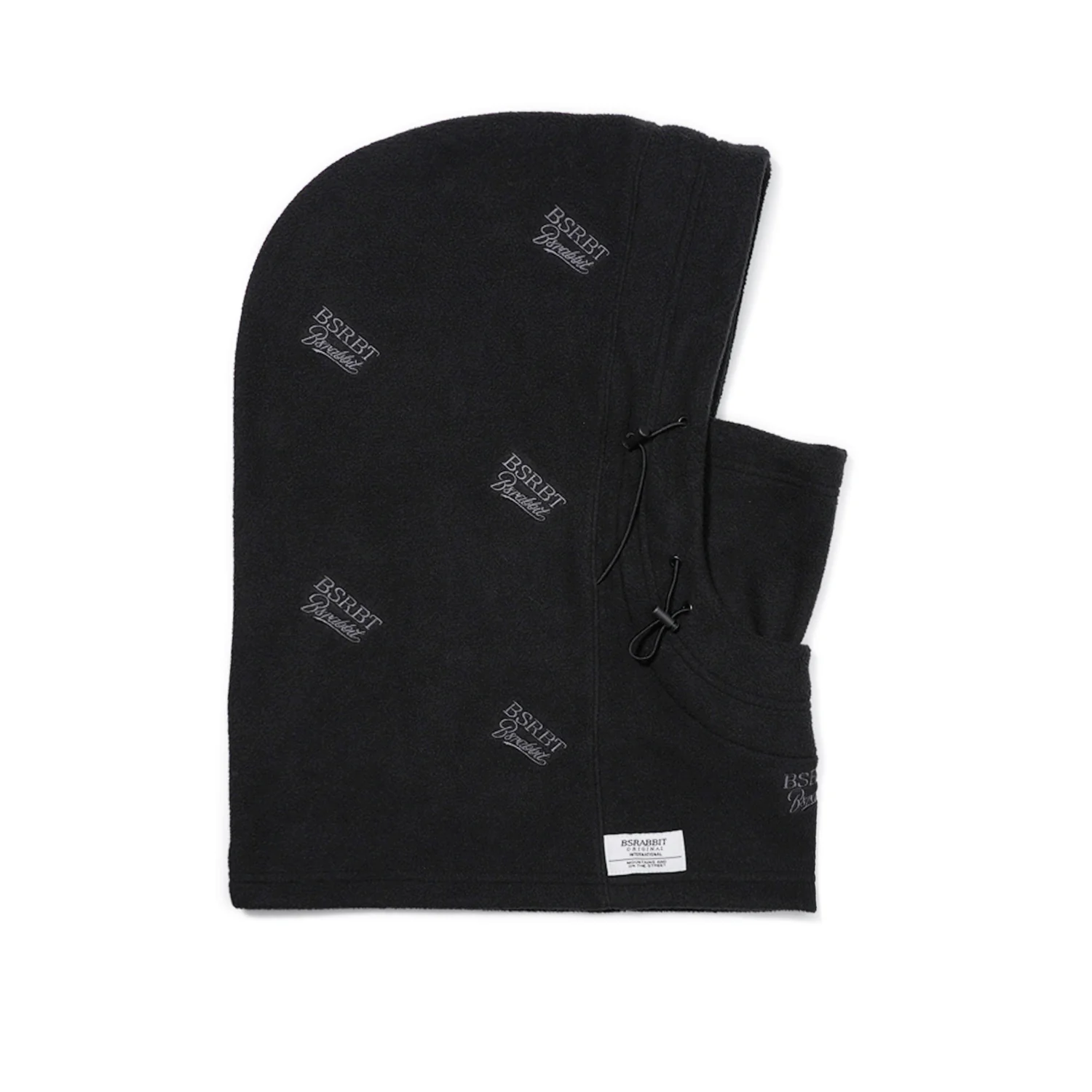 Bsrabbit Logo Play Double String Hoodwarmer Black