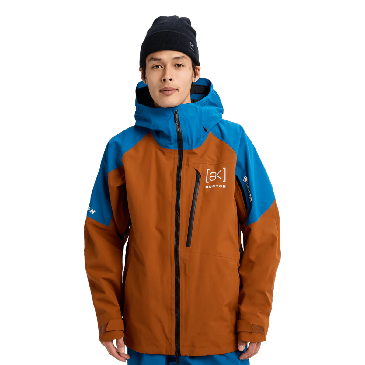 Burton Men's [ak] Cyclic Gore‑Tex 2L Jacket 2026 Chestnut Brown/Blue Teal