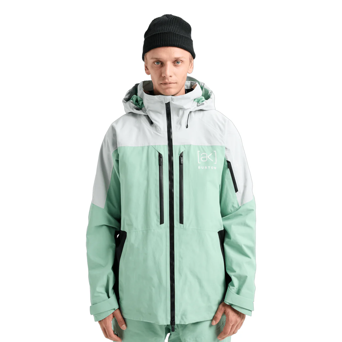 Burton Men's [ak] Swash Gore‑Tex 2L Jacket 2026 Gray Cloud/Soft Sage/True Black