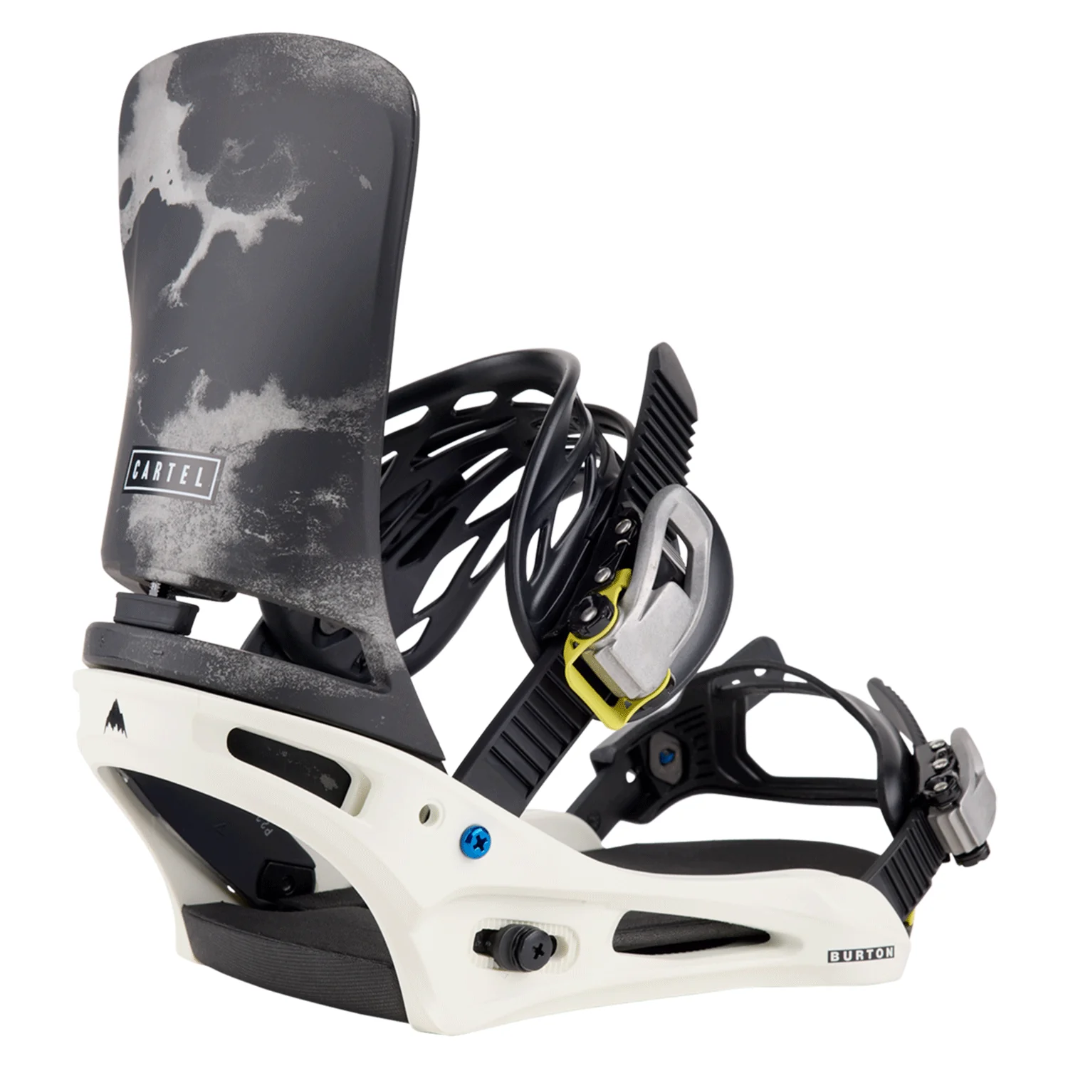 Burton Men's Cartel Re:Flex Snowboard Bindings 2024 White/Graphic