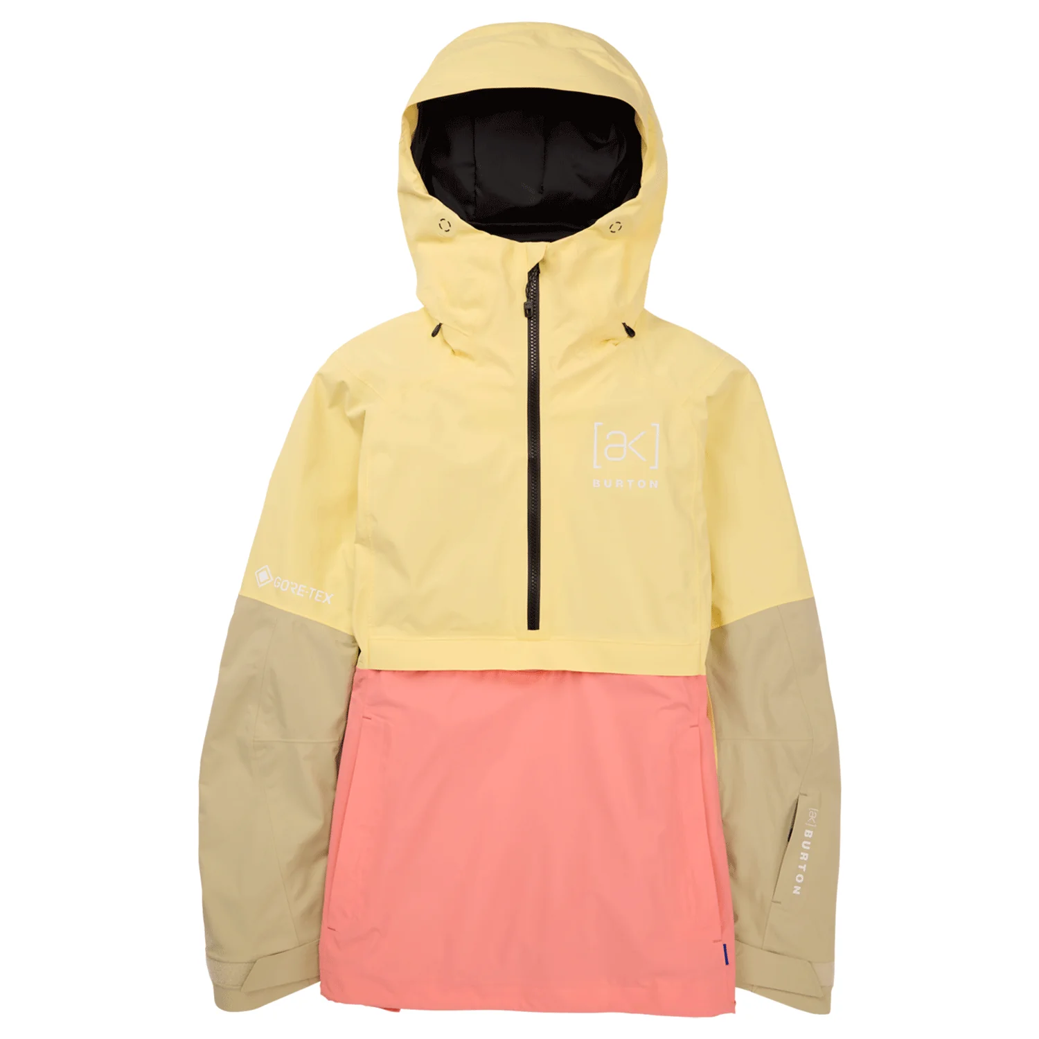 Burton Women's [ak] Kimmy Gore-Tex 2L Anorak Jacket 2024 Buttermilk/Reef Pink/Mushroom