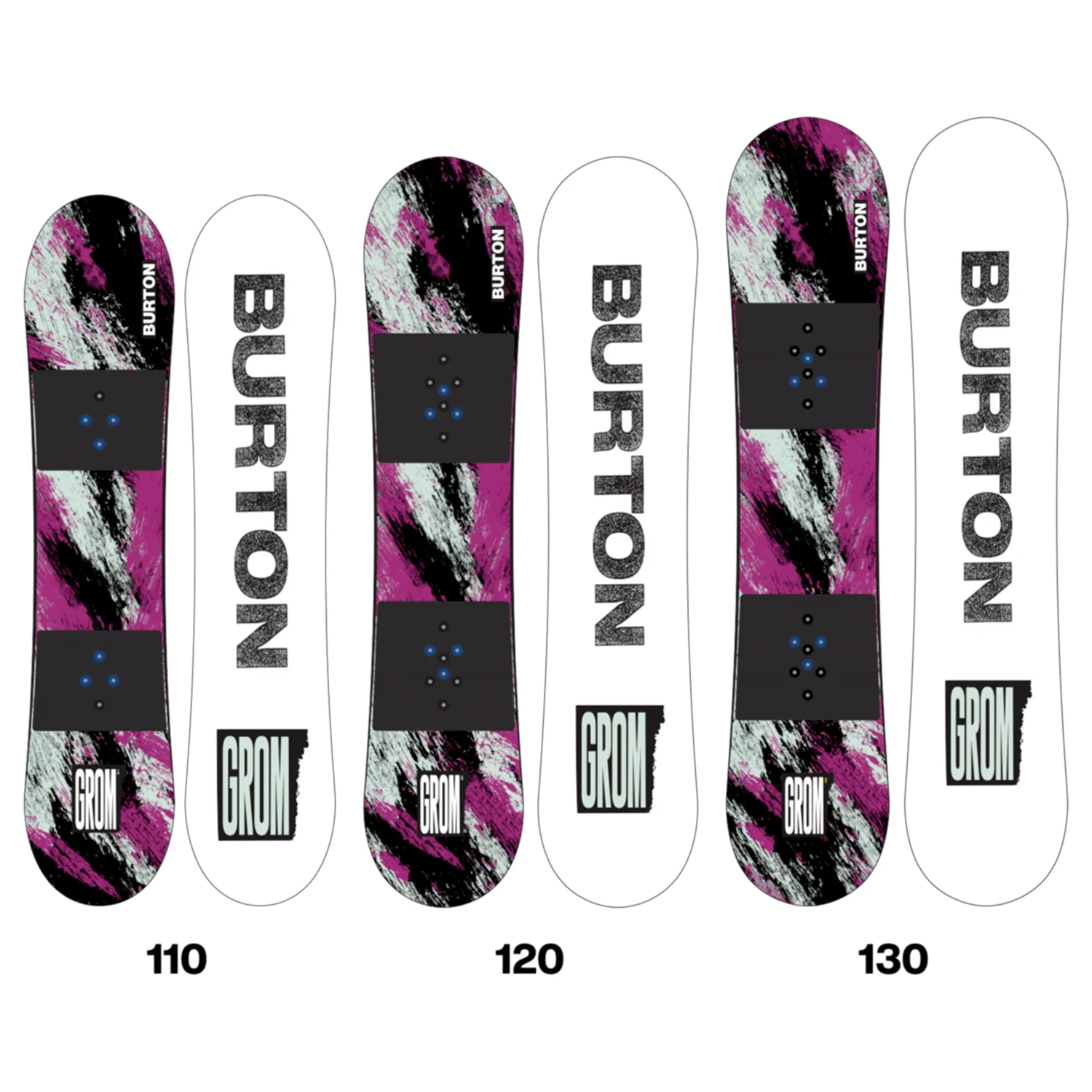 Burton Kids Grom Snowboard 2027 Purple/Teal