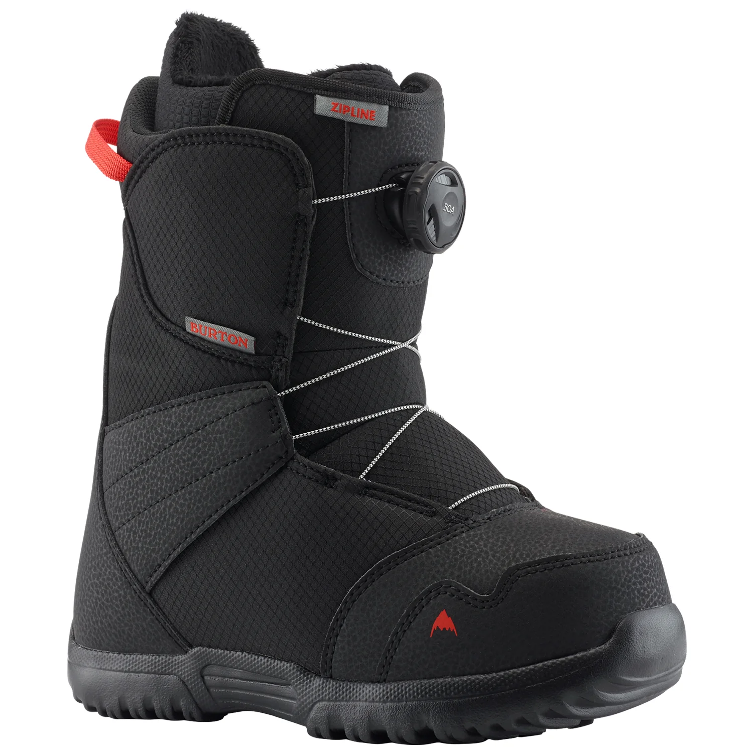 Burton Youth Zipline BOA Snowboard Boots 2024 Black