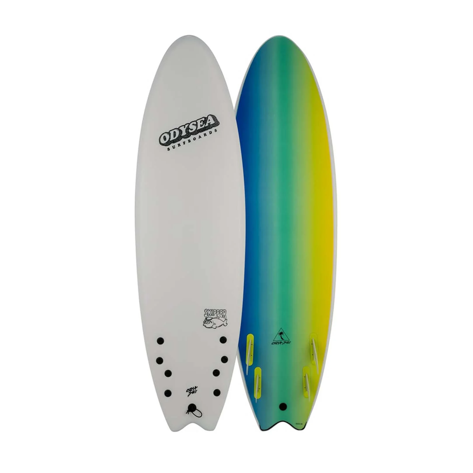 Catch Surf Odysea Skipper Quad Surfboard White 6'6"