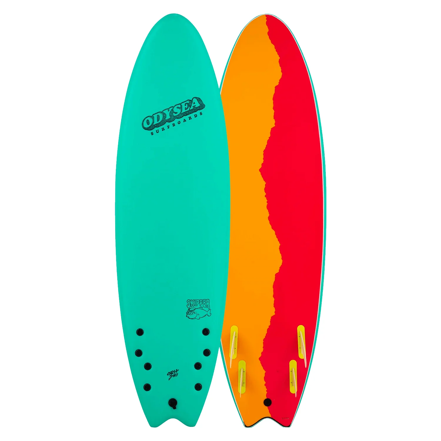 Catch Surf Odysea Skipper Surfboard Quad Turquoise 6'6"