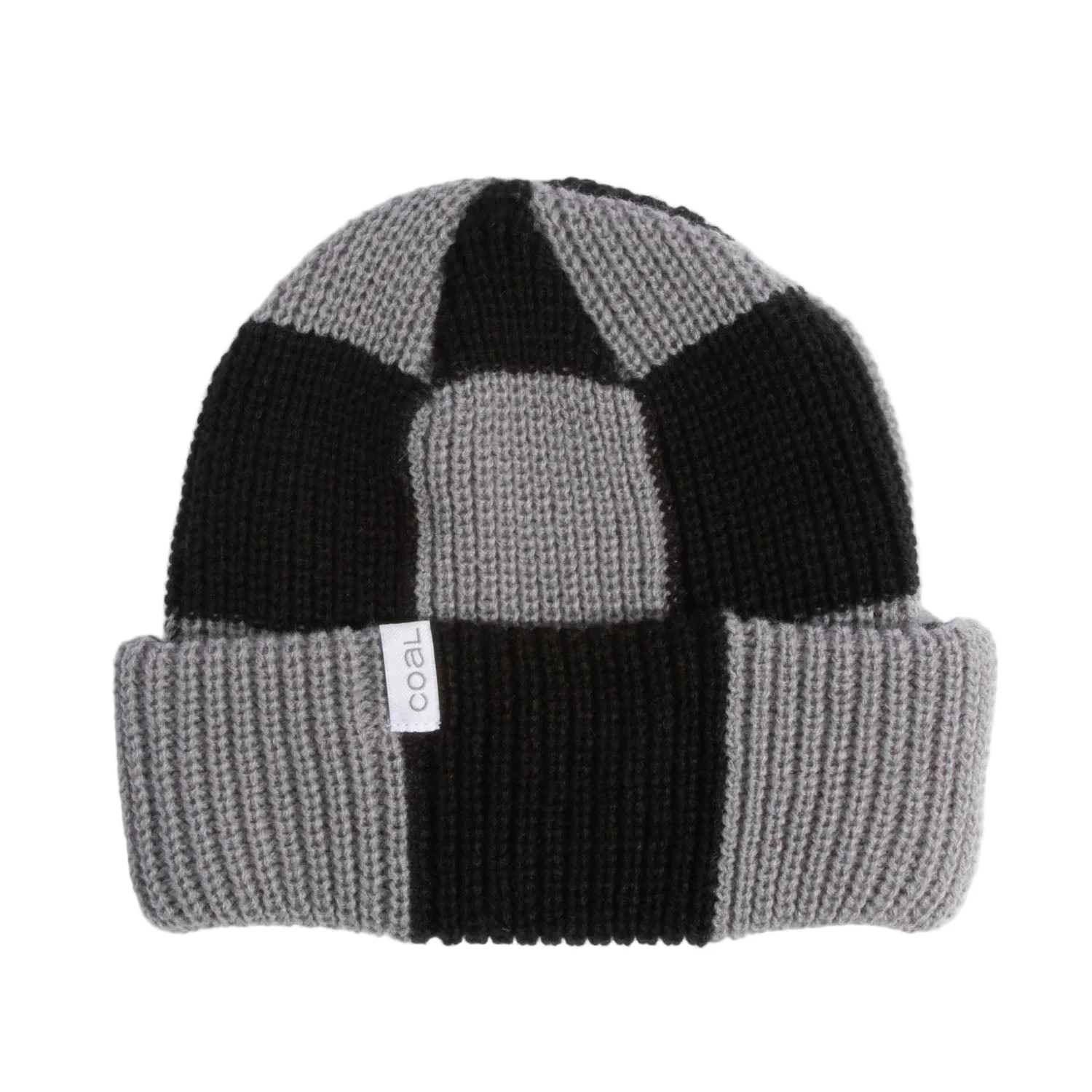 Coal Frena Baggy Beanie Mid Grey Check
