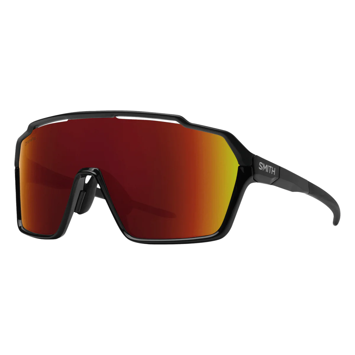 Smith Shift XL MAG Sunglasses Black/ChromaPop Red Mirror + Clear
