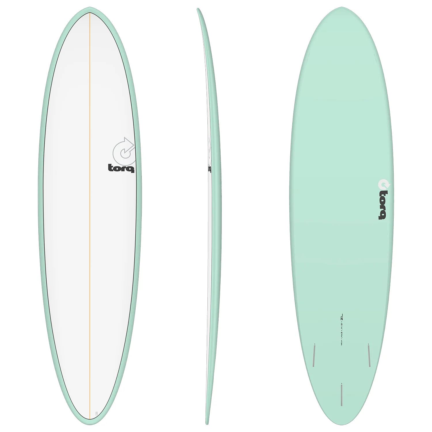 Torq Mod Fun TET Surfboard Pinline Seagreen/ White Deck 7'6"
