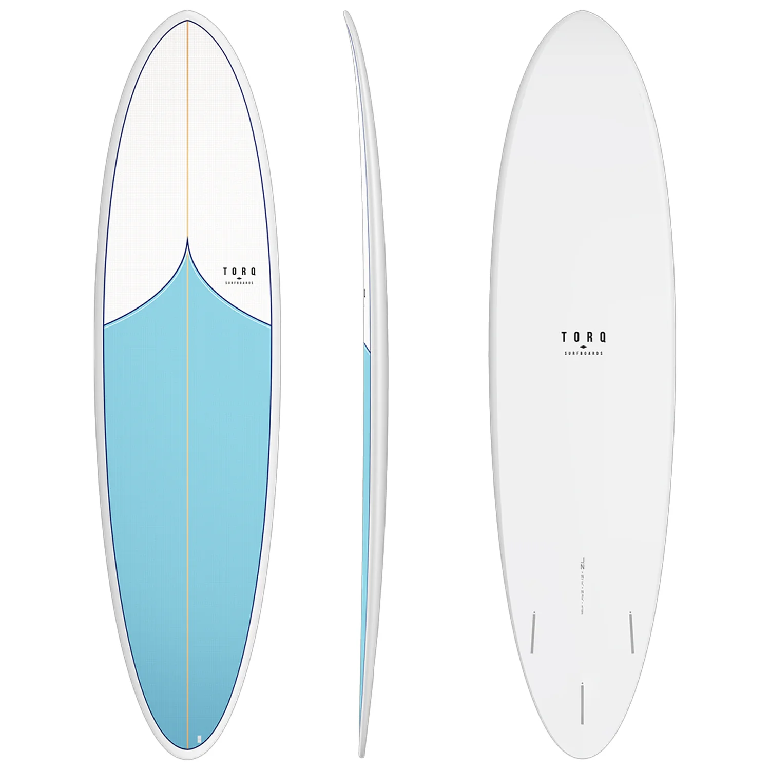 Torq Mod Fun TET Surfboard Blue Vortex Pattern 7'2"