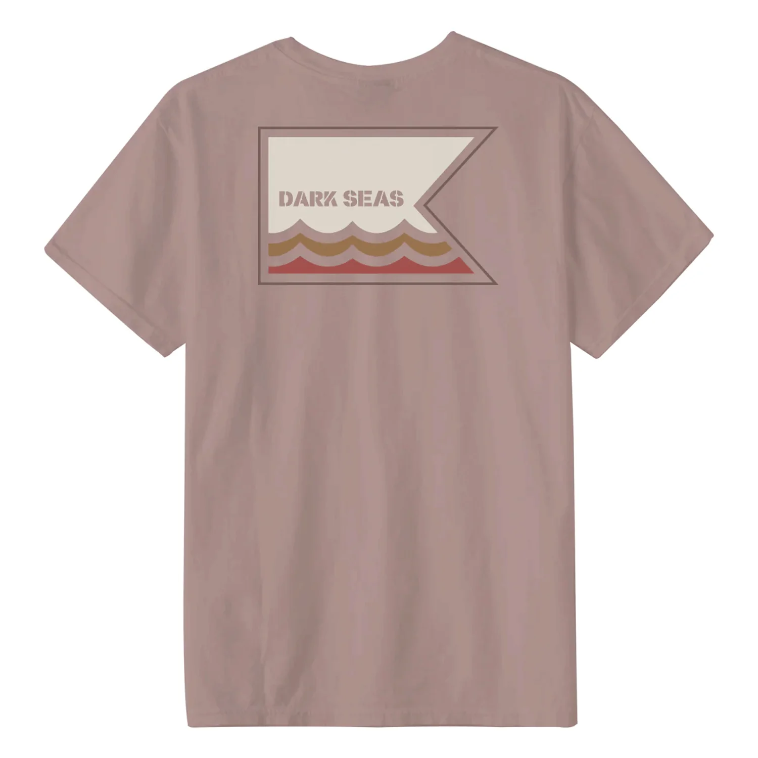 Dark Seas Men's Seagoing T Shirt Adobe Rose