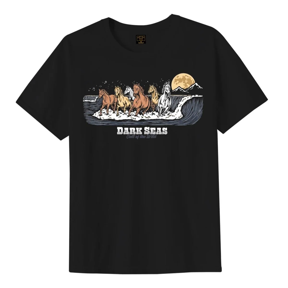 Darkseas Men's Wave Runners Pigment T-Shirt Black
