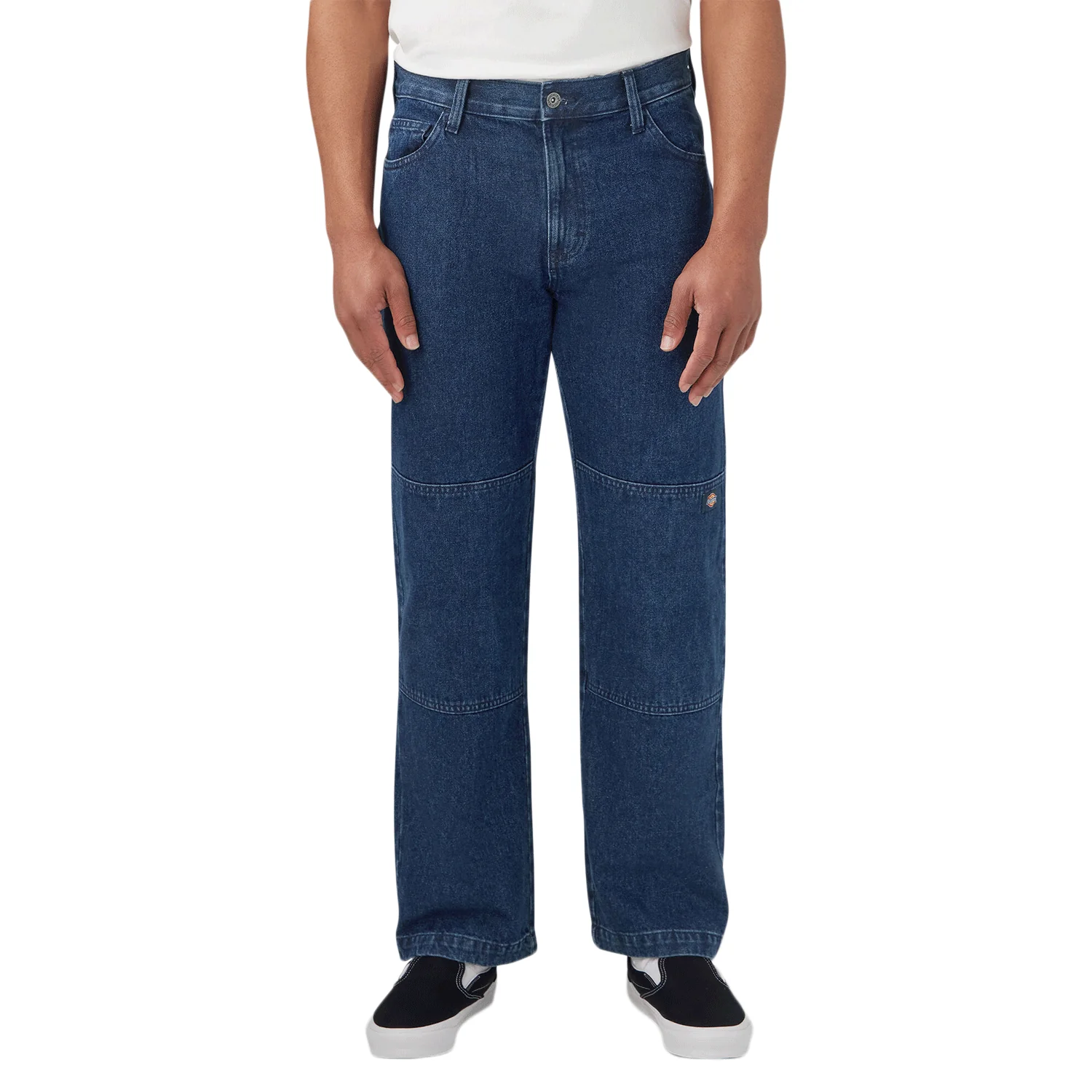 Dickies Men's Double Knee Denim Pant Stonewashed Indigo Blue
