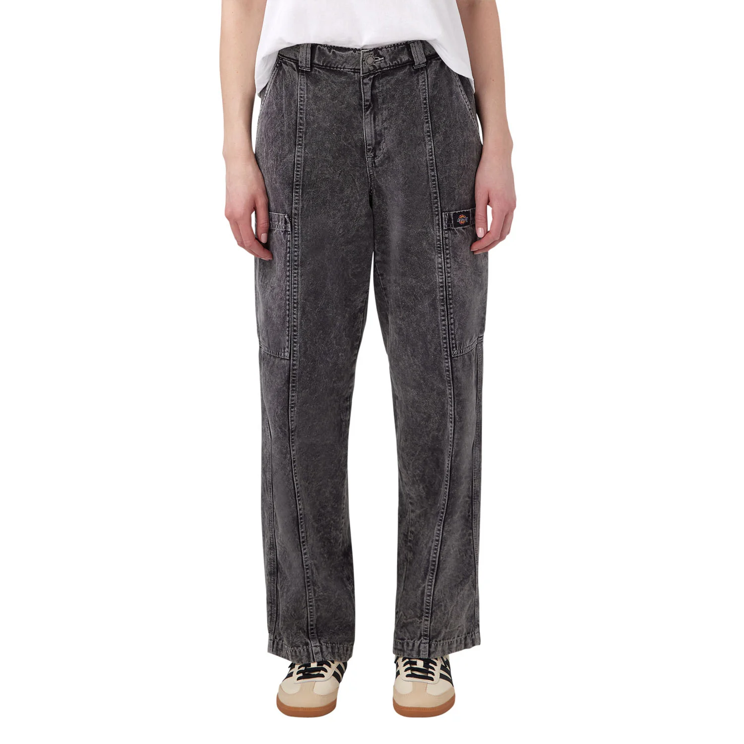 Dickies Women's Newington Cargo Pant Black Heritage Wash