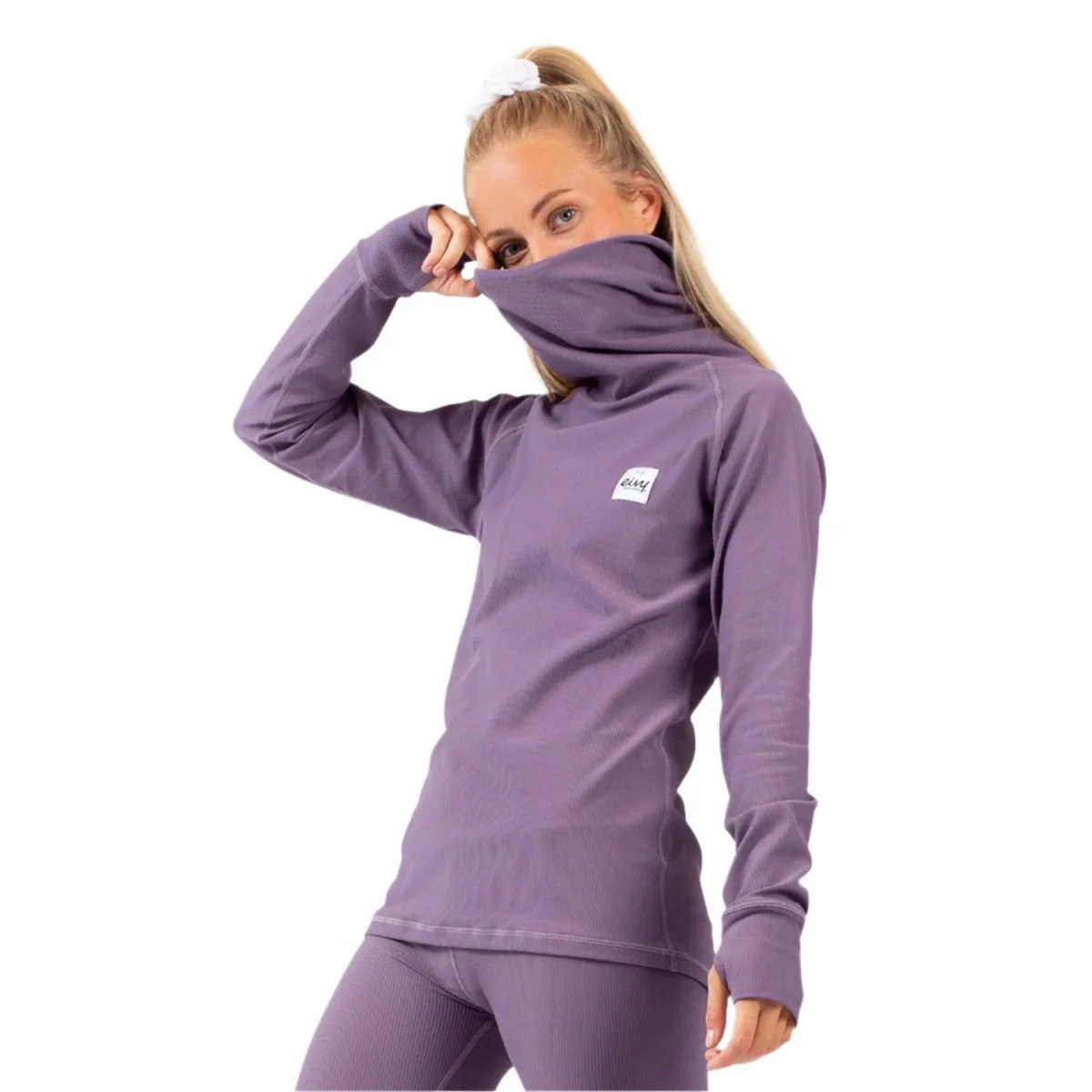 Eivy Women's Icecold Gaiter Rib Top 2025 Deep Purple
