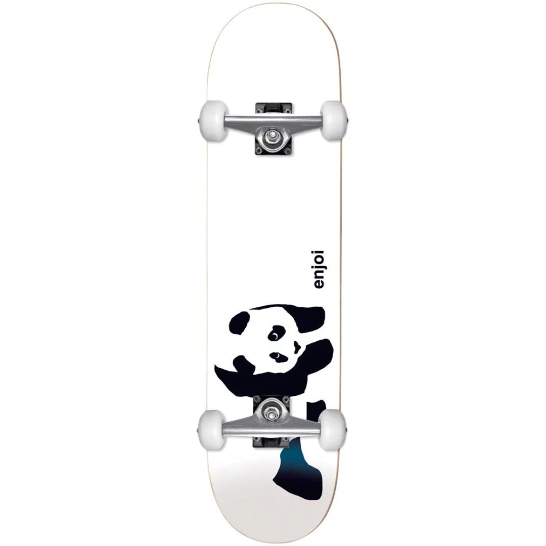 Enjoi Whitey Panda (Soft Top) Skate Complete White 6.75"