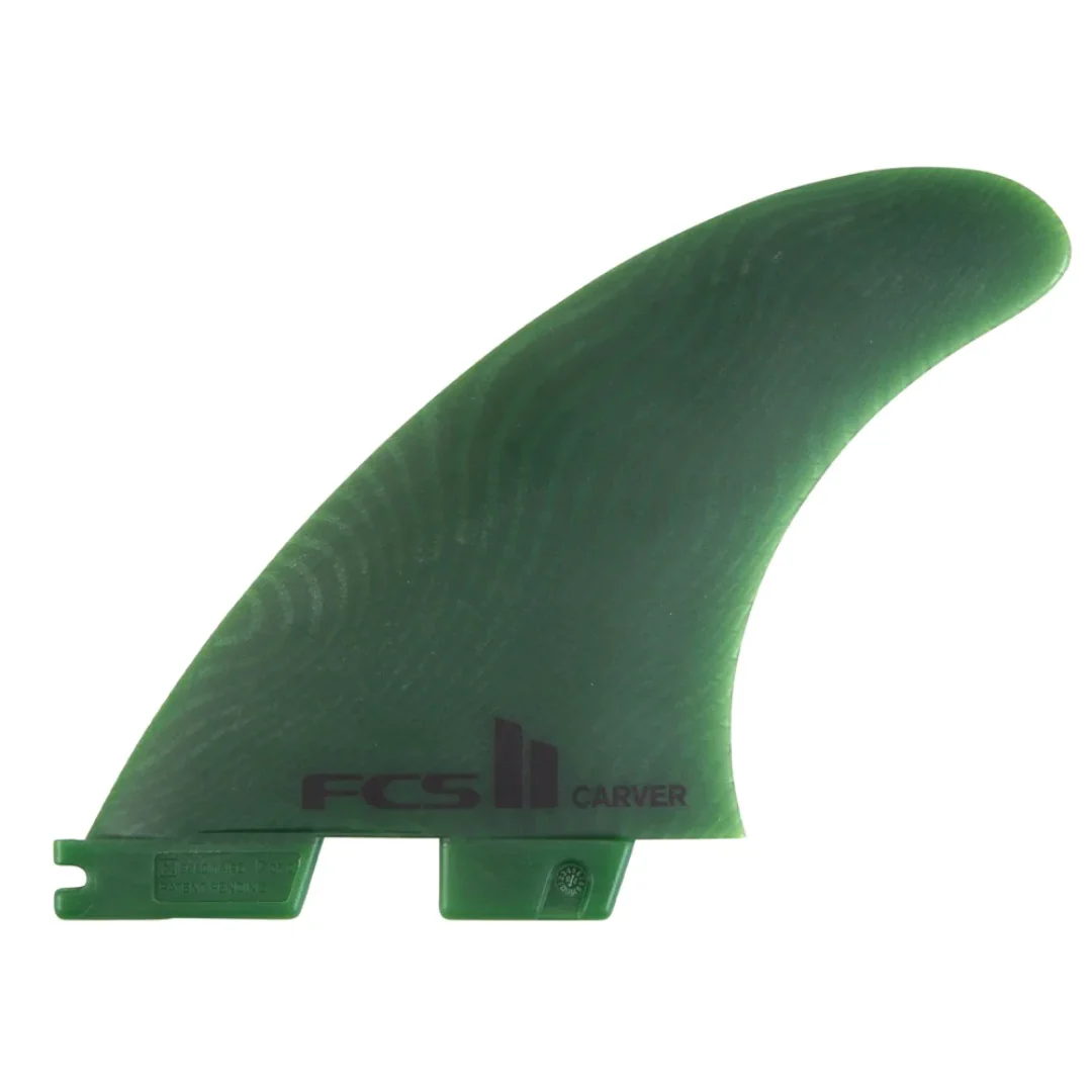 FCS II Carver Neo Glass Quad Rear Surf Fins Medium Sage