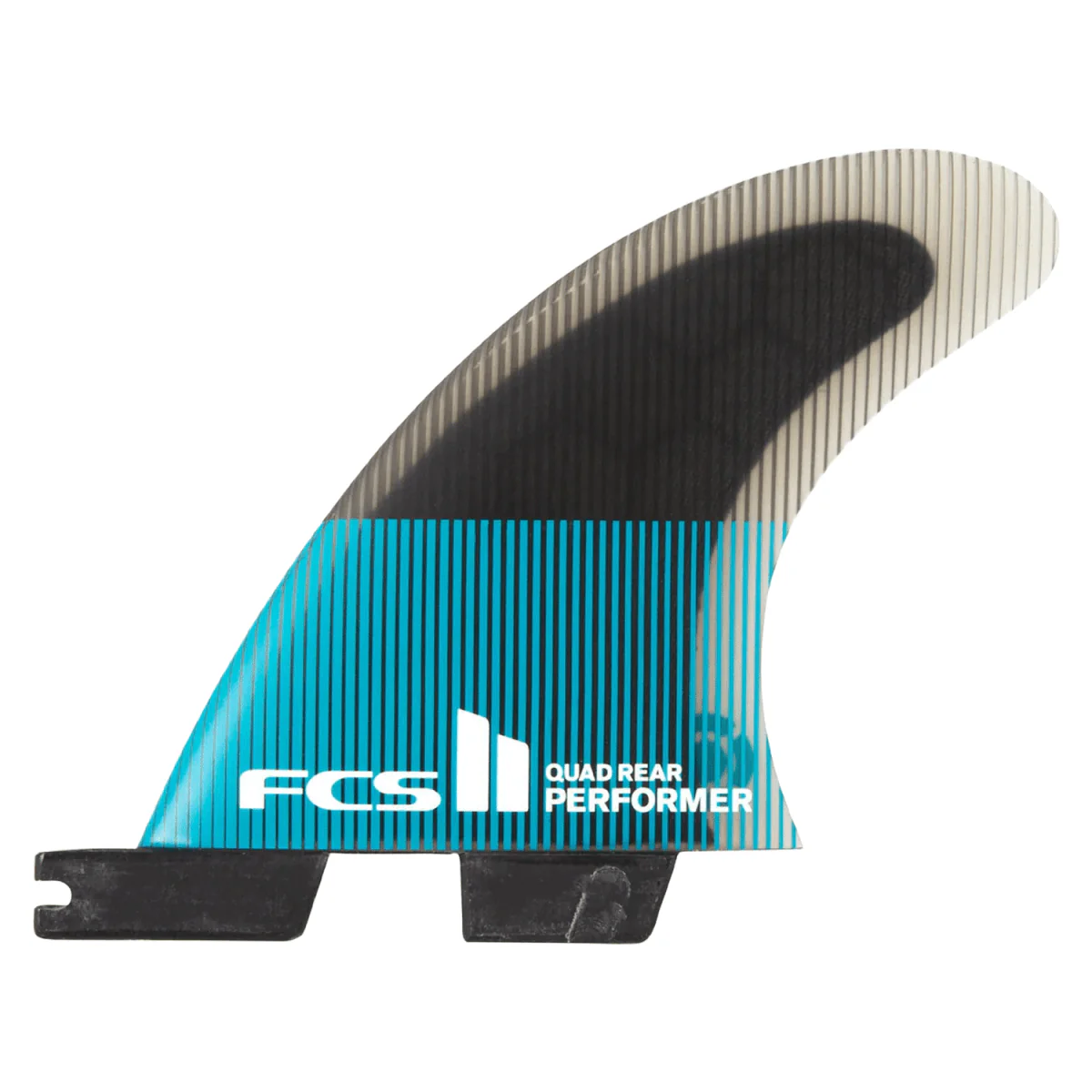 FCS II Performa PC Quad Surf Fins Large Teal/Black