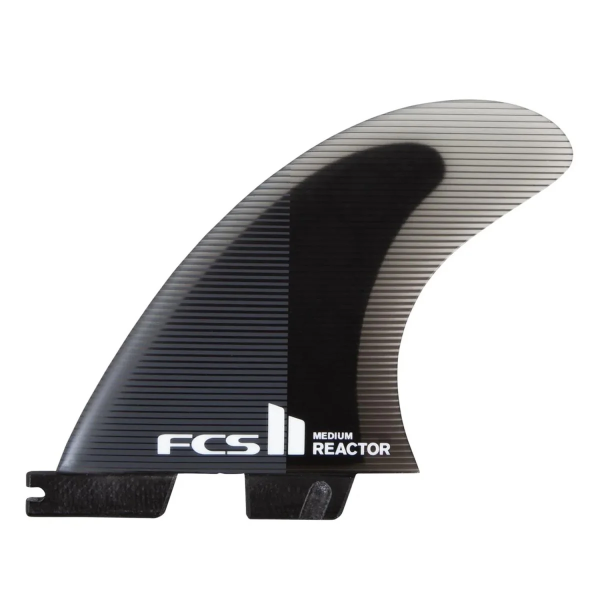 FCS II Reactor PC Tri Fins Medium Charcoal/Black