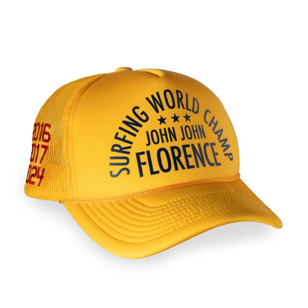 Florence Marine X 3x World Champ Trucker Hat Yellow