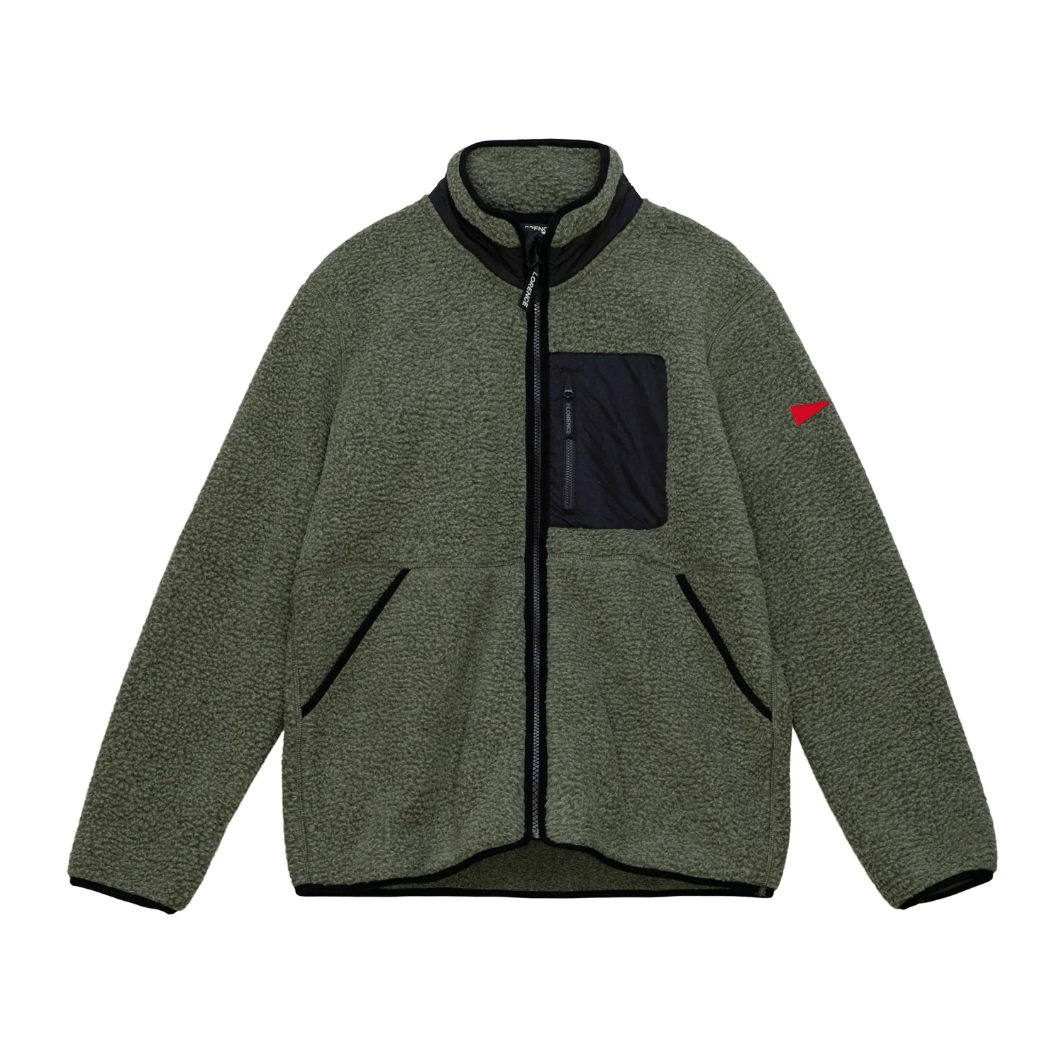 Florence Marine X Men's High Pile Utility Fleece Jacket Thyme