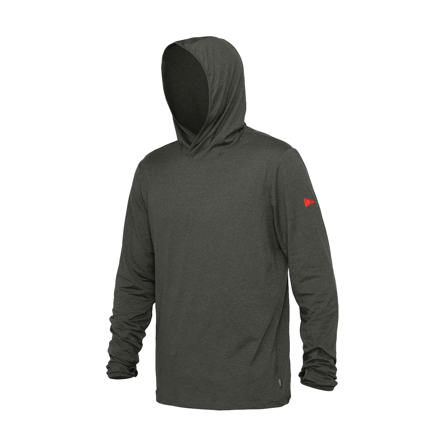 Florence Marine X Men's Sun Pro Adapt Long Sleeve Hooded UPF Shirt Heather Thyme
