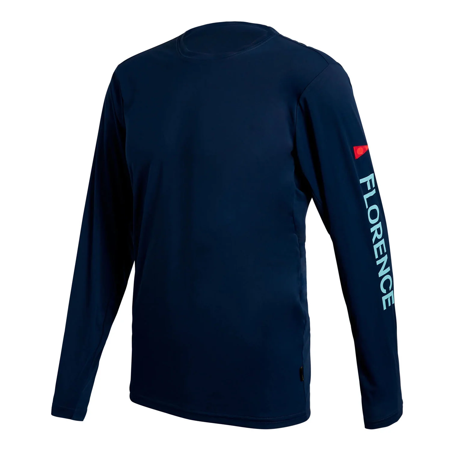 Florence Marine X Men's Sun Pro Logo Long Sleeve UPF T Shirt Dark Navy