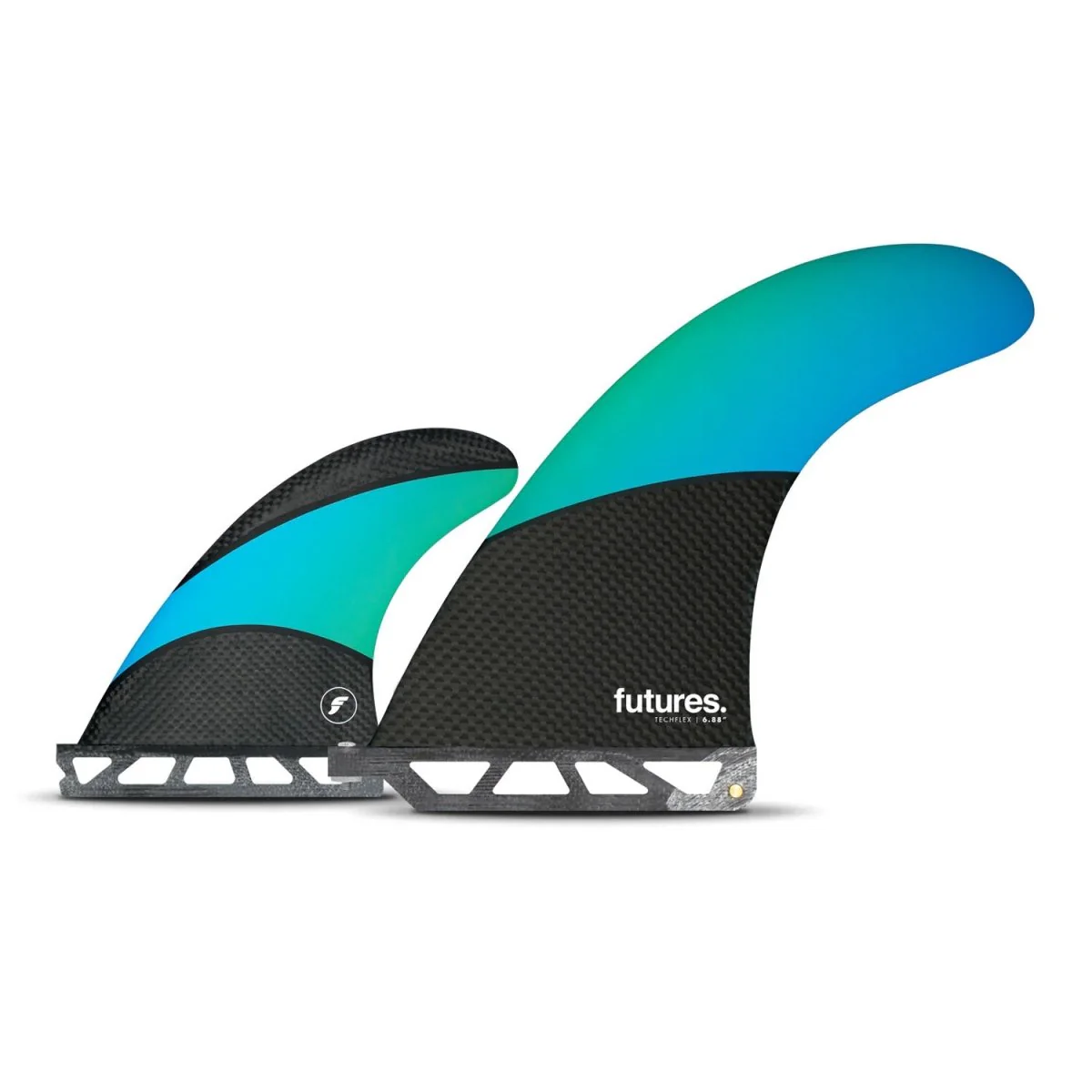 Futures 2+1 Techflex Techflex Surf Fins Blue/Green