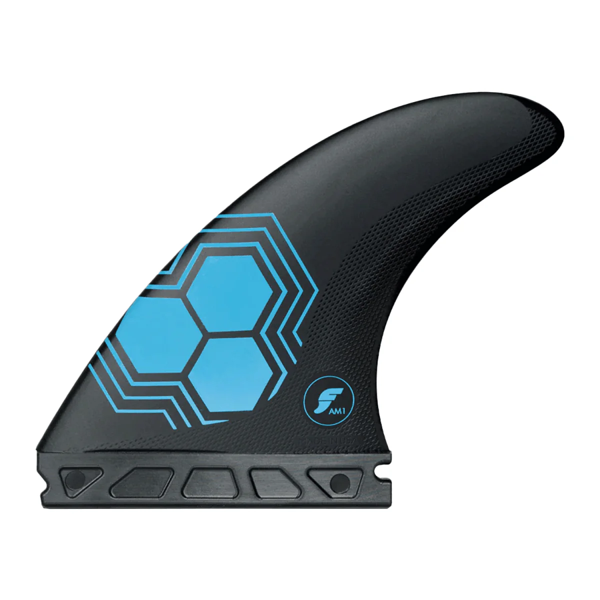Futures Thruster AM1 Alpha Carbon/Blue Surf Fins Medium