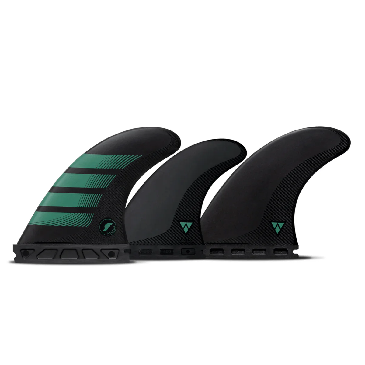 Futures F6 Alpha 5 Fin Set Carbon/Teal Medium