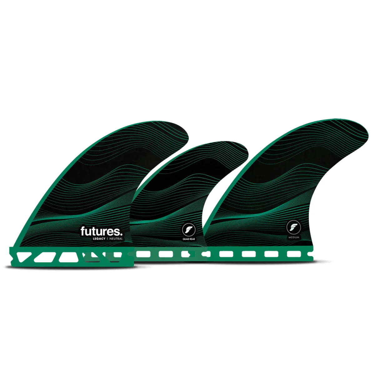 Futures F6 Honeycomb 5 Fin Set Green Medium